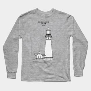 Yaquina Head Light Lighthouse - Oregon - SBDpng Long Sleeve T-Shirt